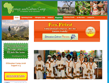 Tablet Screenshot of heritageandculturecamp.org